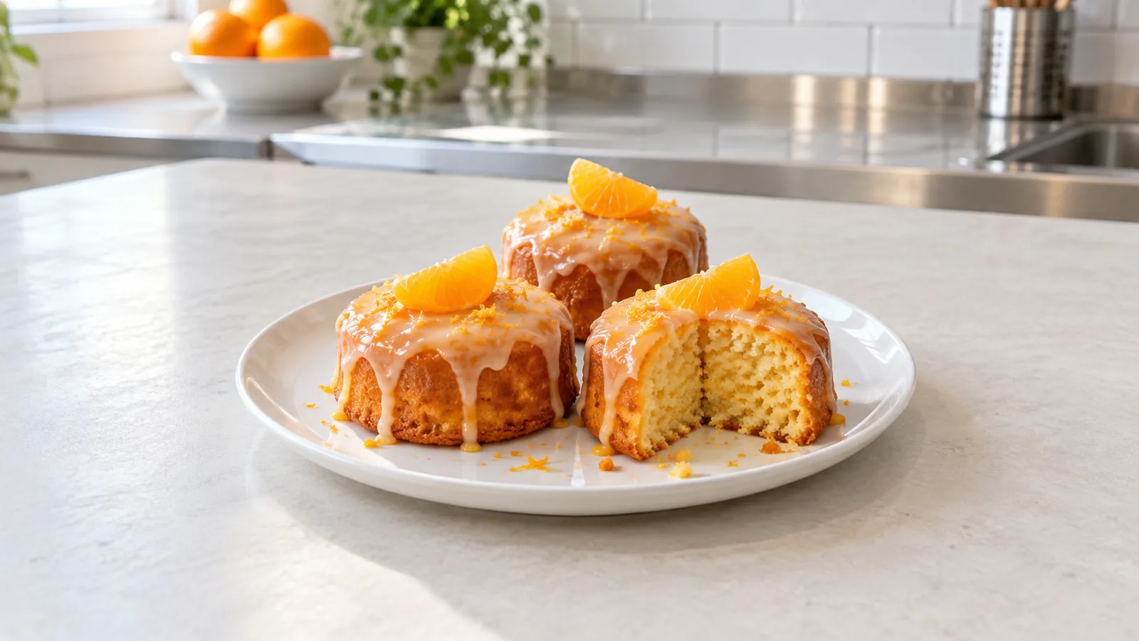 Sunshine Orange & Honey Mini Cakes &mdash; cooked in Food Explorers